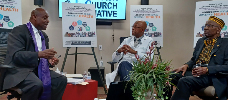 Rev. Evans, Dr. Webster and Dr. James McCoy discuss the NBCI Black Health Agenda Report